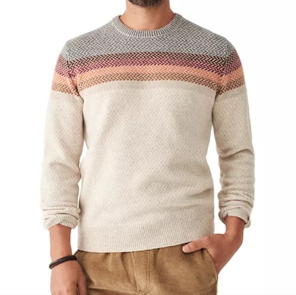 Men's Multicolor Patterned Sweater